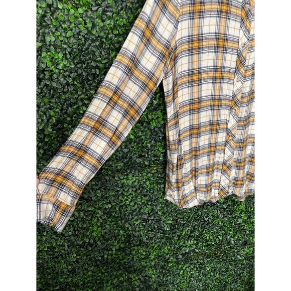 Melloday soft flannel blouse, women’s size M - Picture 2 of 6